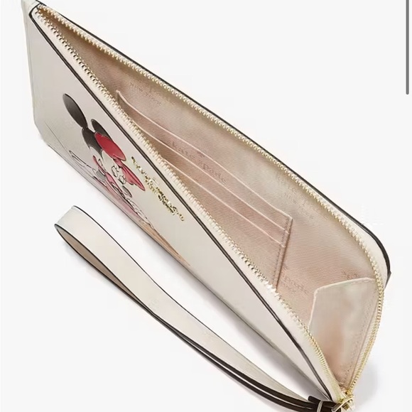 Disney X Kate Spade New York Minnie Medium L-Zip Wristlet - Picture 3 of 11